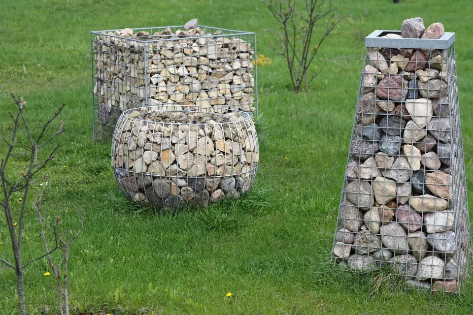 gabionové květináče