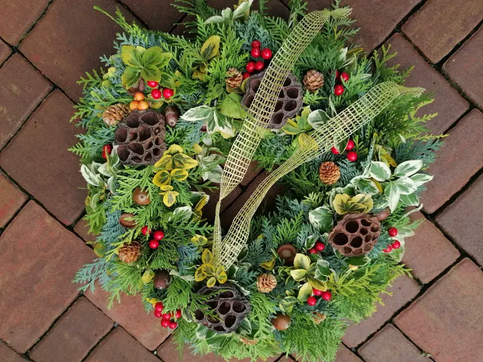 Ukázka dušičkového věnce