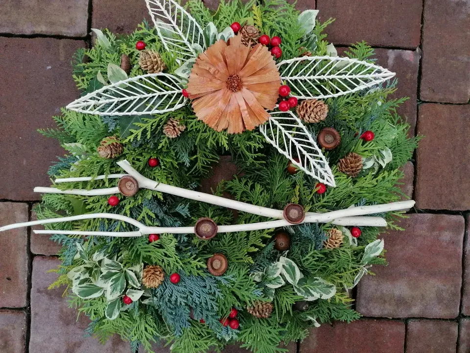 Ukázka dušičkového věnce