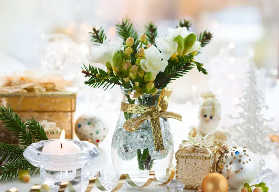 Vánoční dekorace stolu