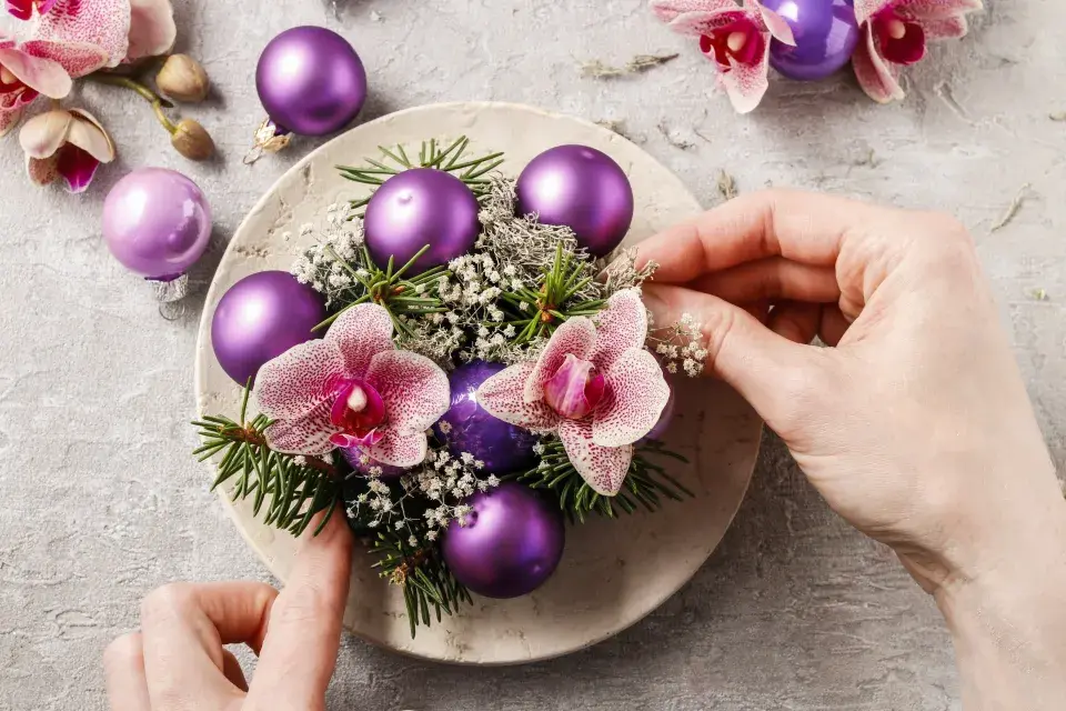 aranžmá ze živých rostlin