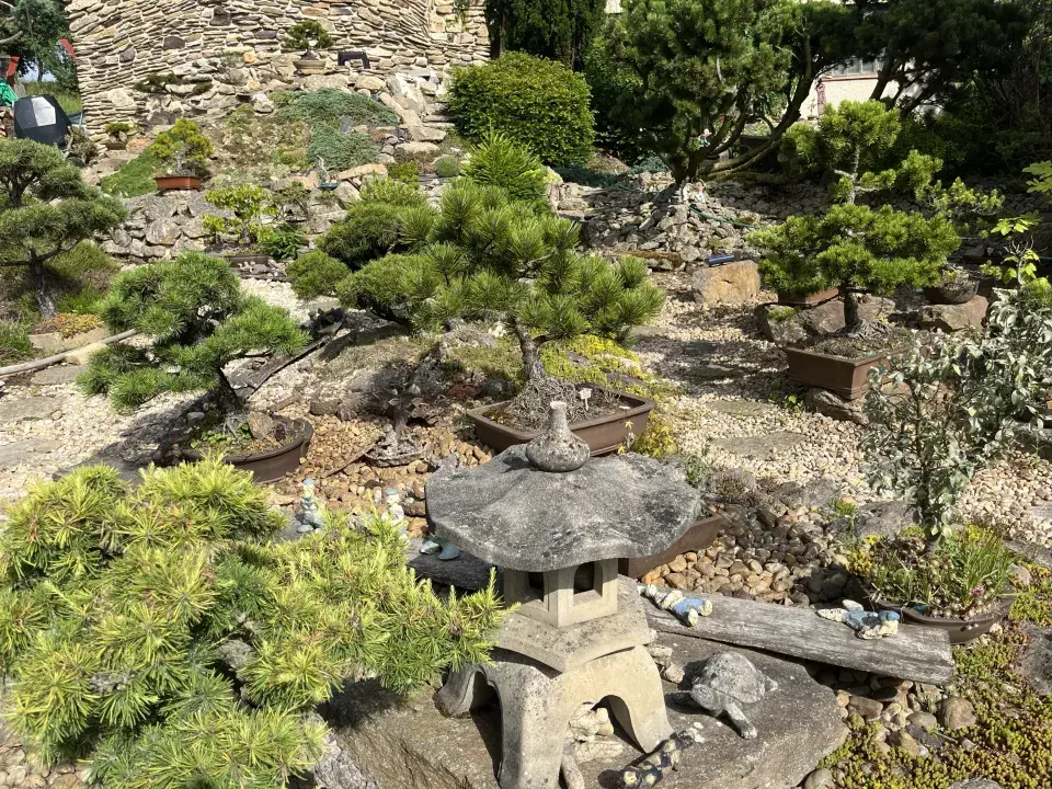 Japonská kamenná zahrada ve Sněžném na Vysočině