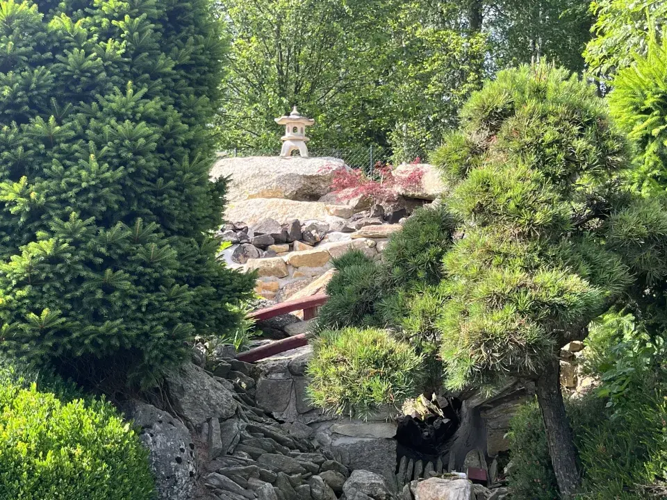 Japonská kamenná zahrada ve Sněžném na Vysočině