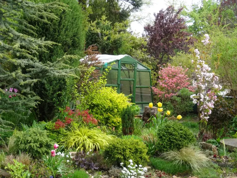 V zahradě nechybí skleník