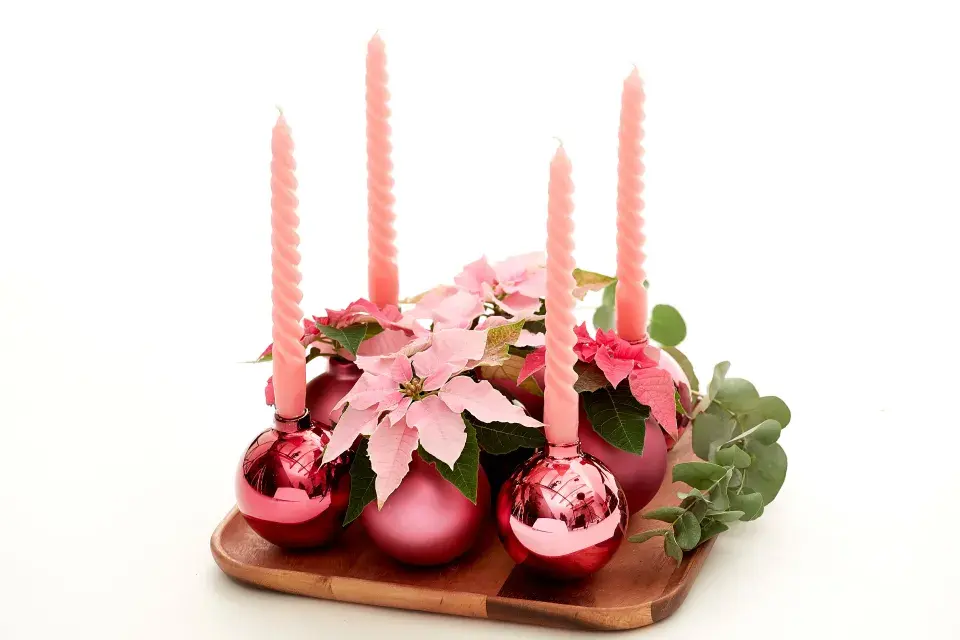 adventní svícen DIY