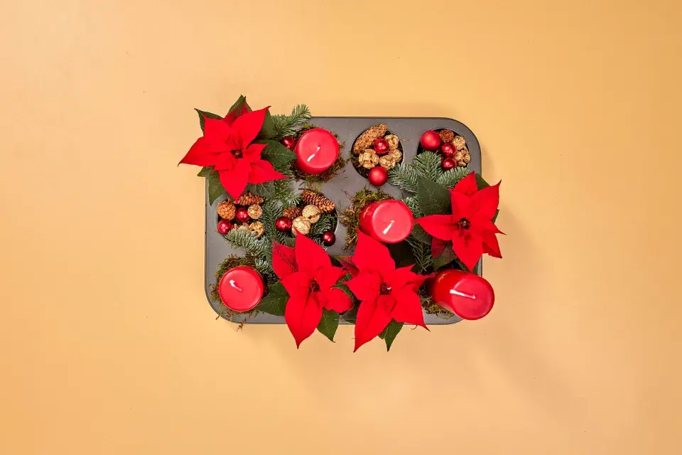 adventní svícen DIY