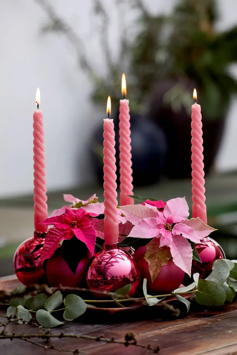 adventní svícen DIY