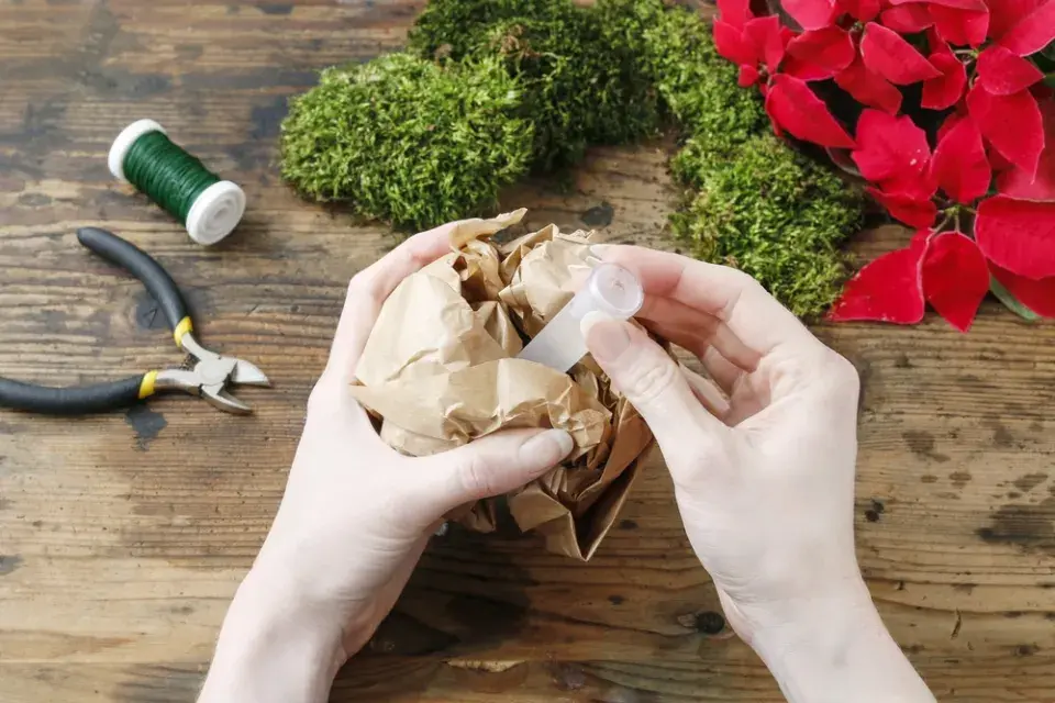 Výroba vánoční dekorace