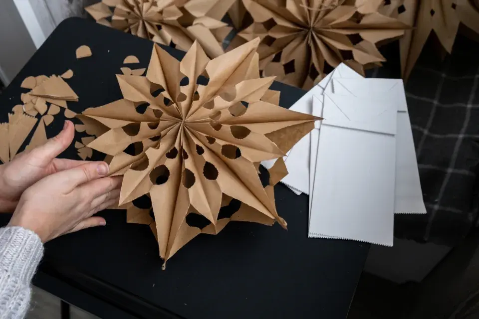 Vánoce DIY hvězda