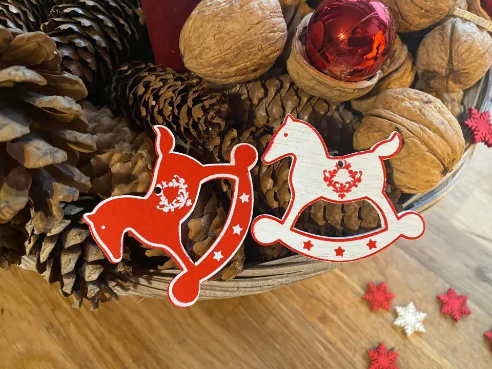 vánoční svícen DIY