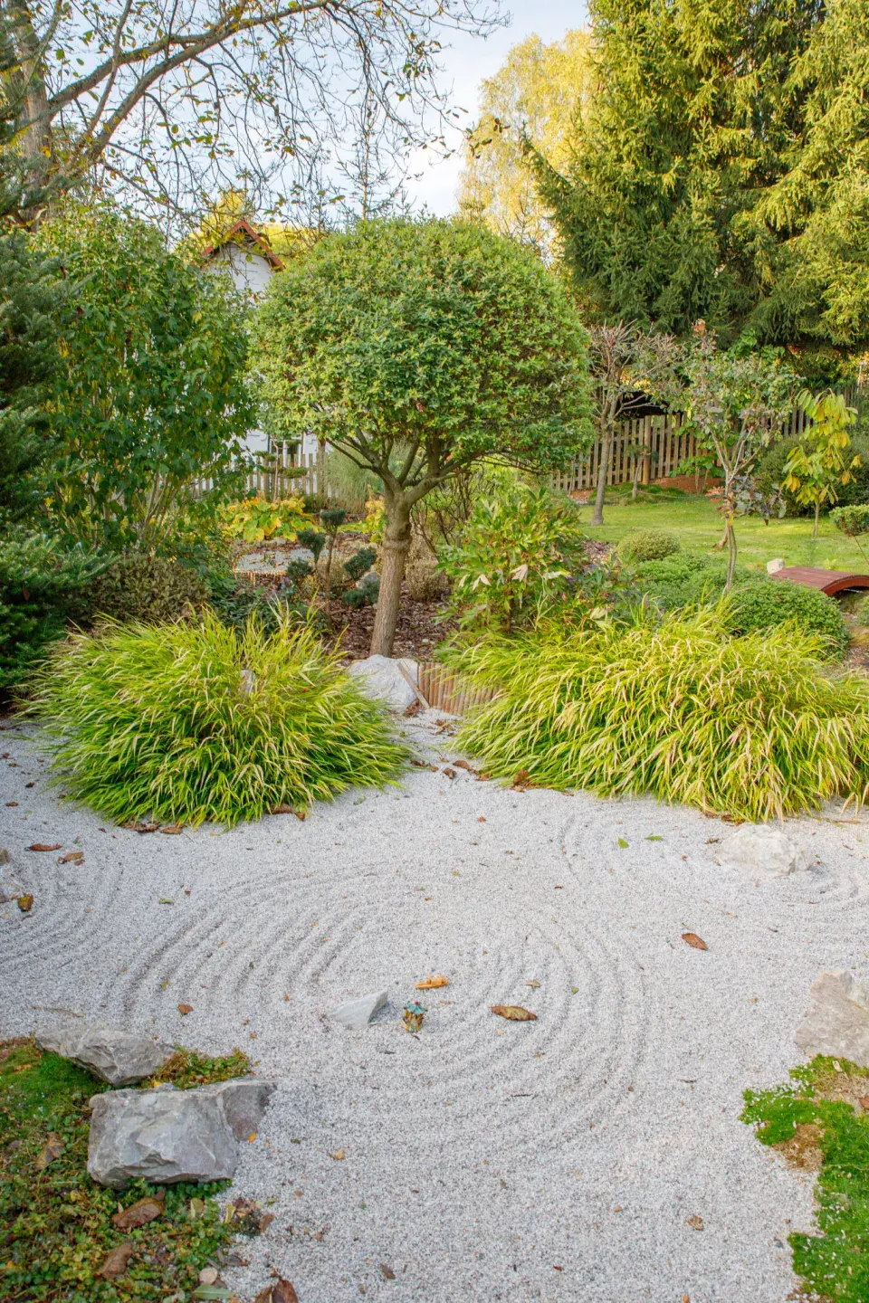 Část zahrady nazvaná Přes vodu