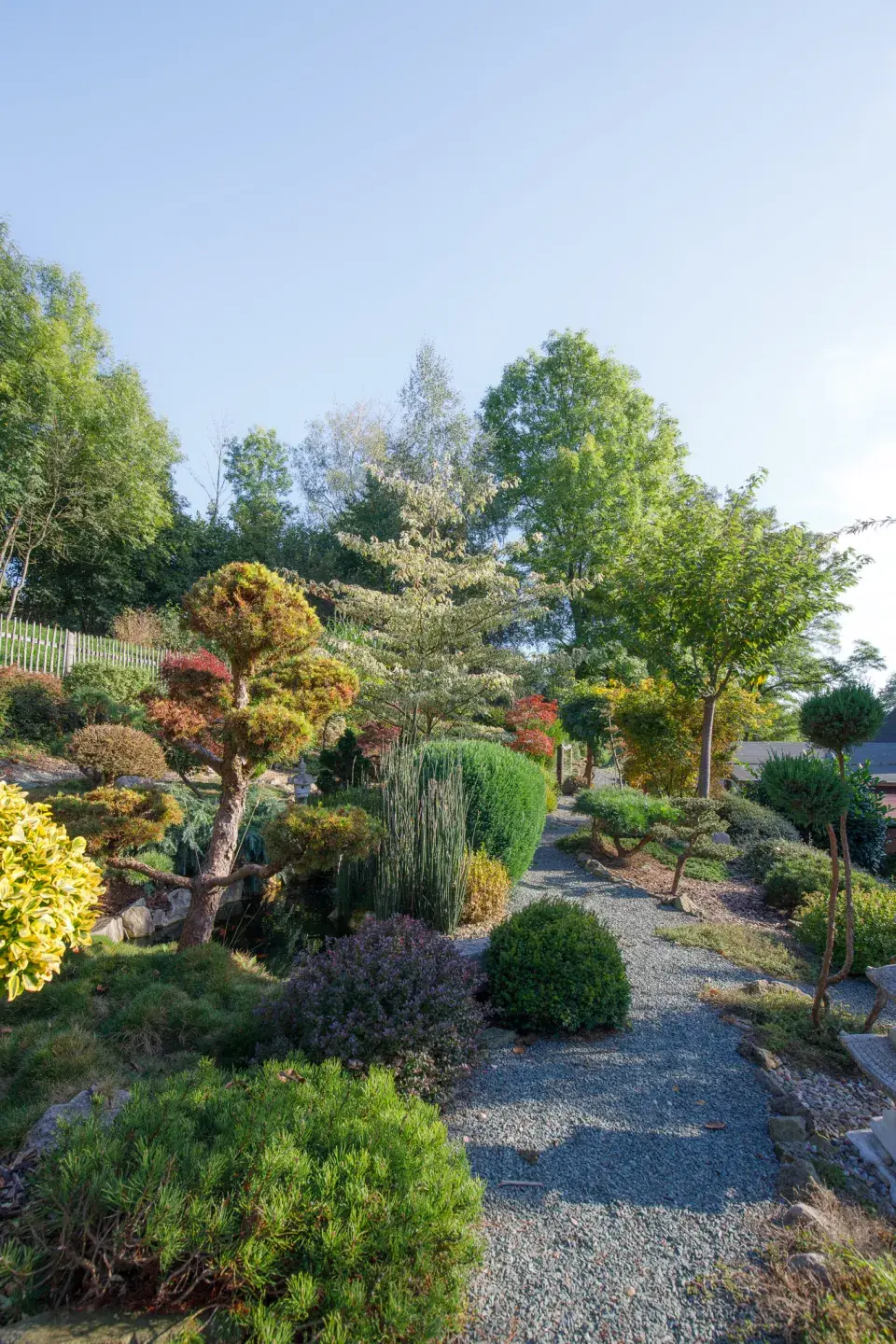 Pohled do Japonské zahrady Shiawase – štěstí