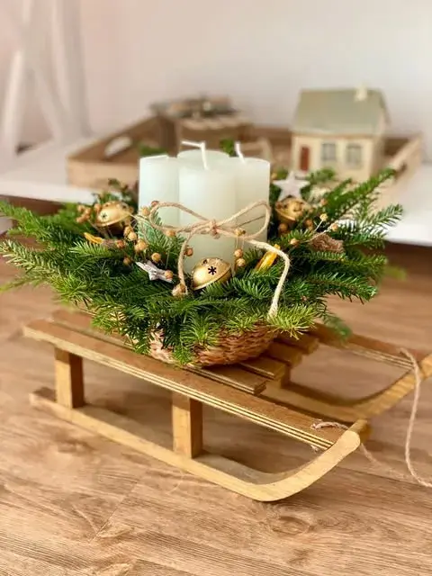 Něžný adventní svícen