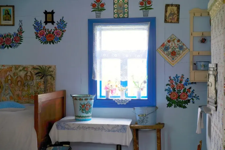 Barevná vesnice v Polsku