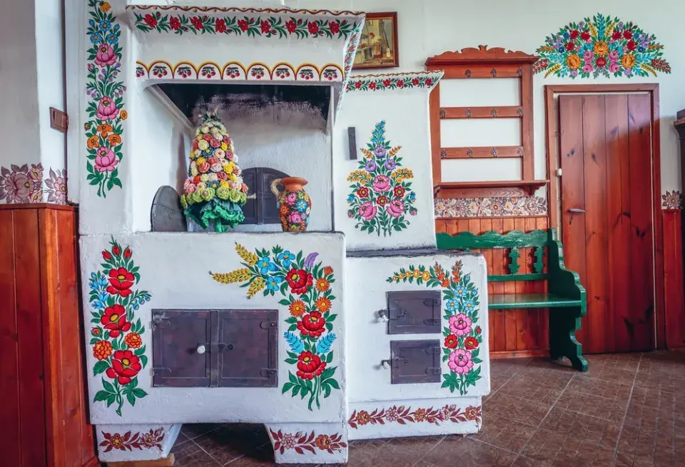 Barevná vesnice v Polsku