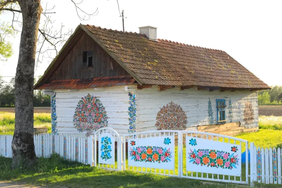 Barevná vesnice v Polsku