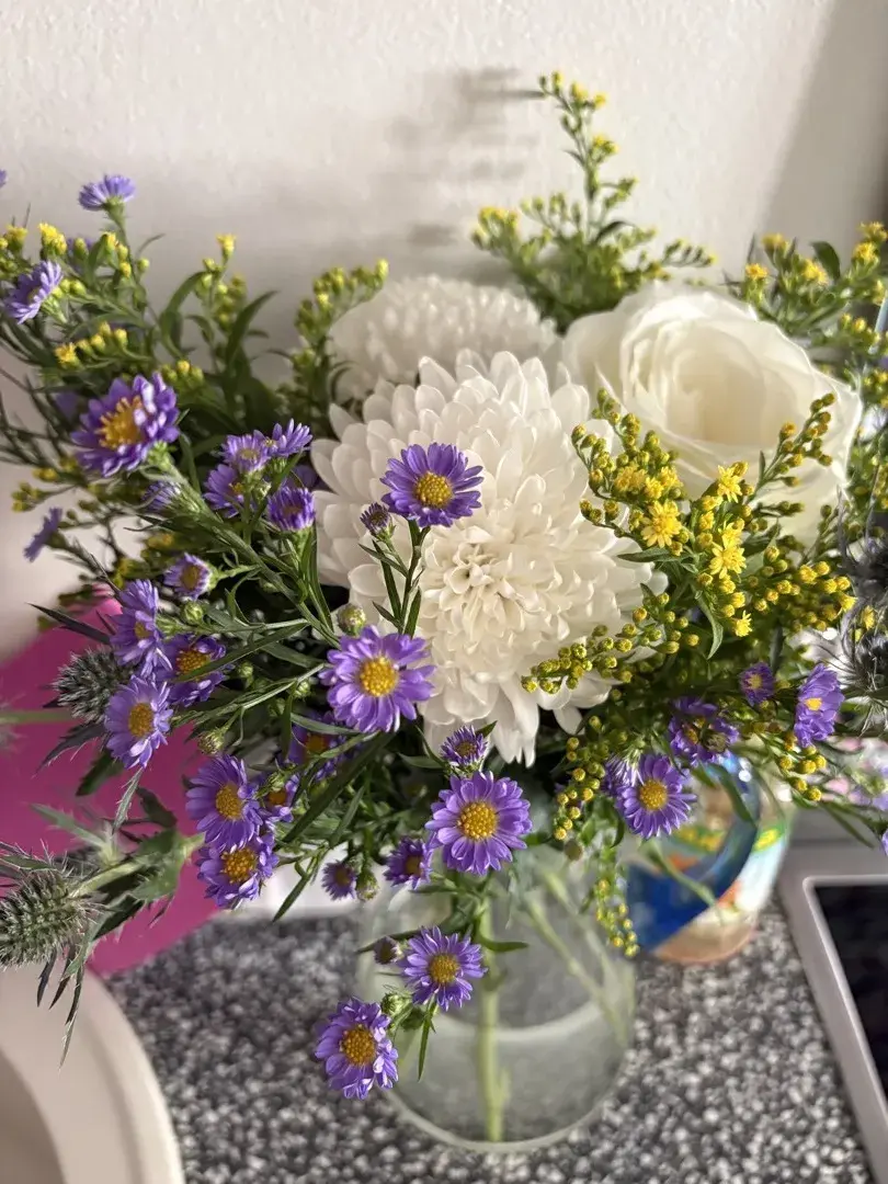 Řezané květiny Aneta raději dává, než dostává