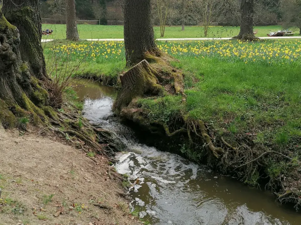 voda je ústředním motivem celého parku
