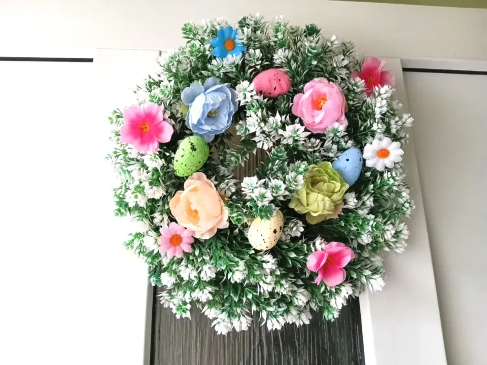Velikonoční věnec na dveře