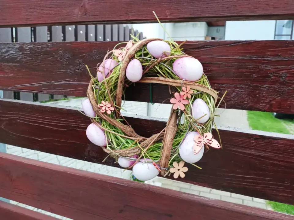 Velikonoční věnec na dveře