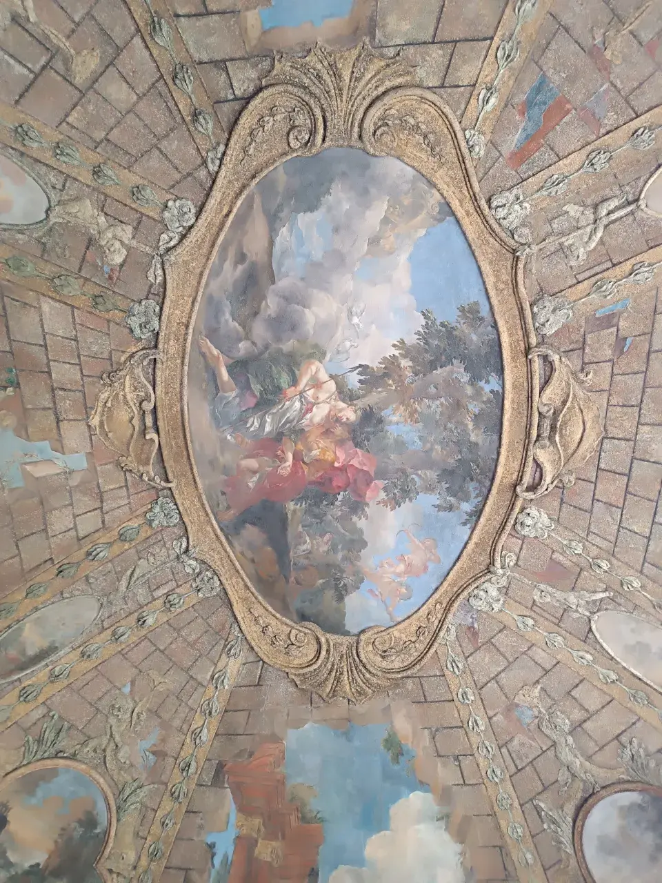 Adonis a Venuše v Sala terrena 