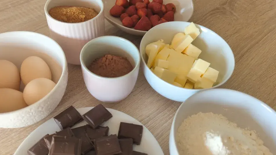 Recept na jahodové brownies