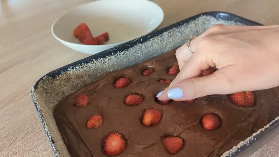 Recept na jahodové brownies
