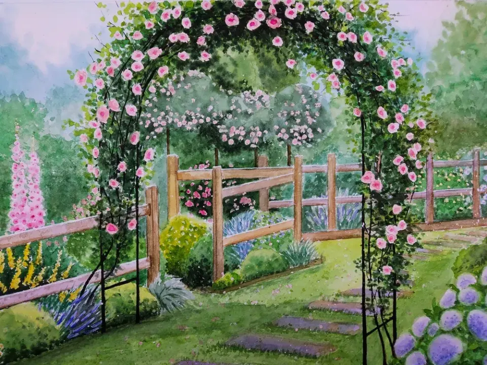 Okrasná zahrada v anglickém stylu