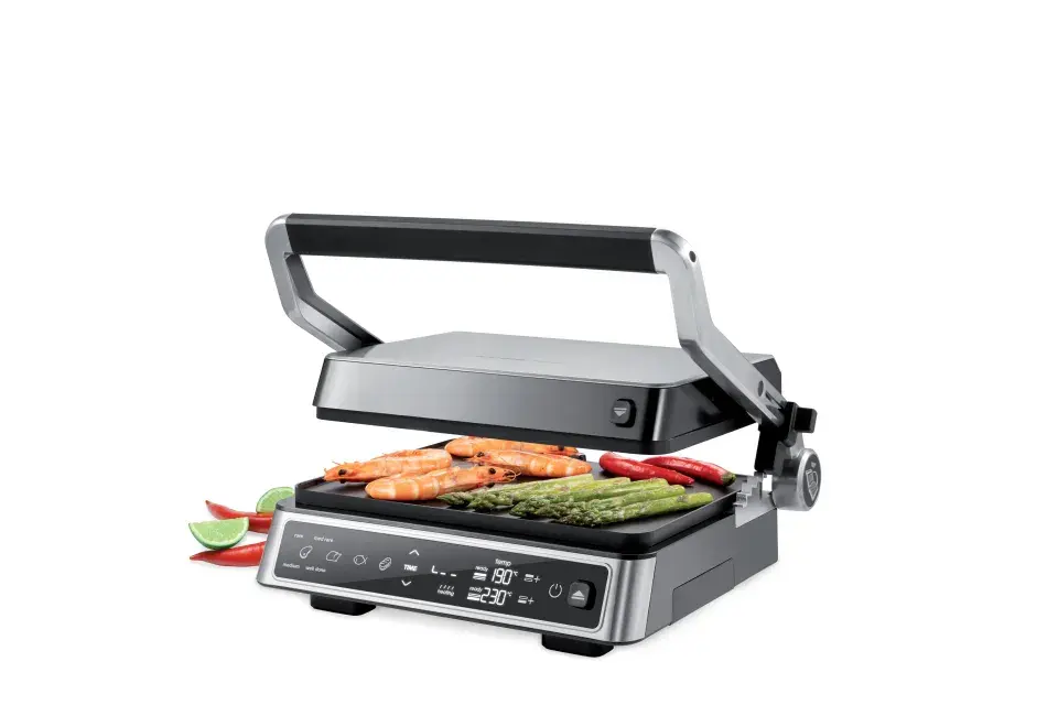 Digitální kontaktní gril PRESIDENT – steak přesně podle chuti.