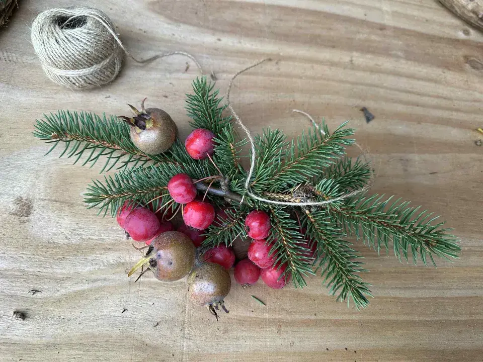 věnec z přísavníku DIY