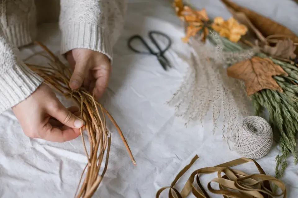 Věnec z vrbového proutí