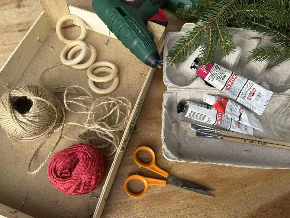 vánoční košíčky DIY