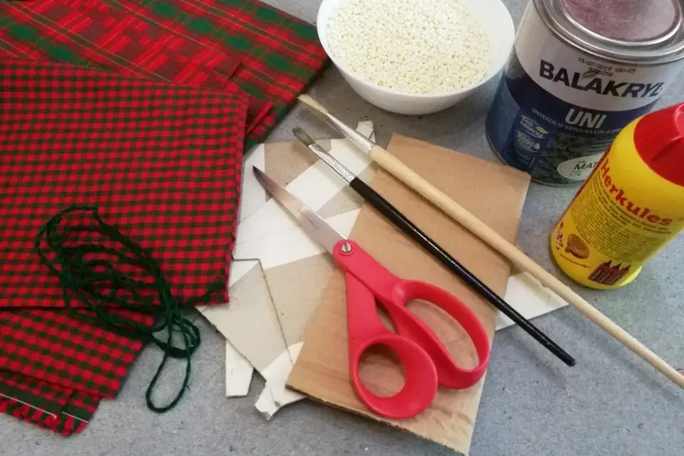 vánoční srdíčka z jáhel