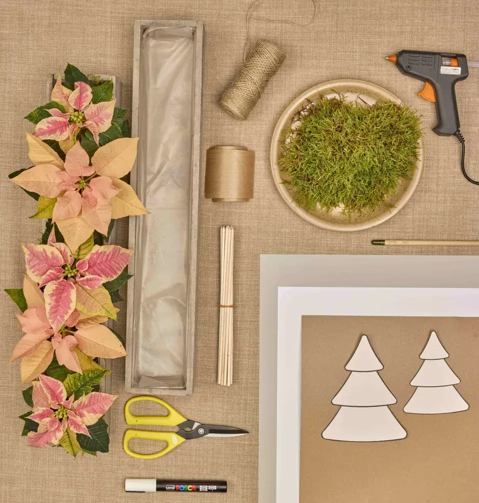 adventní kalendář se stromečky