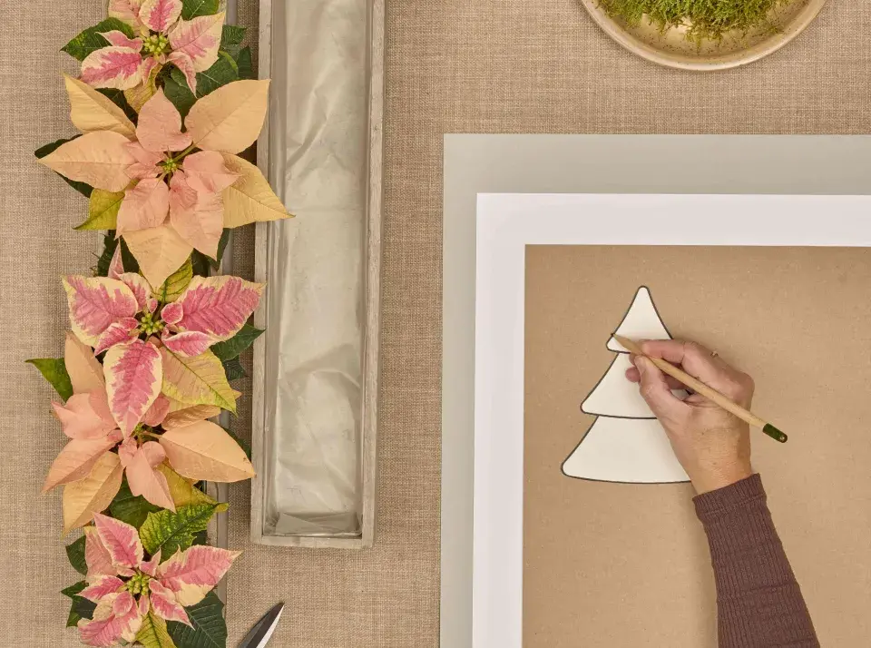 adventní kalendář se stromečky