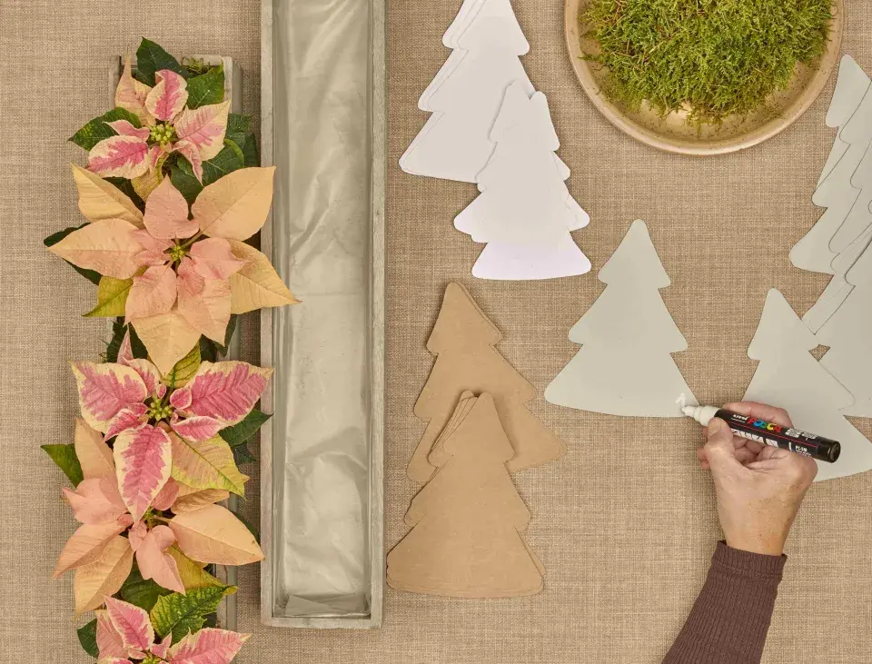 adventní kalendář se stromečky