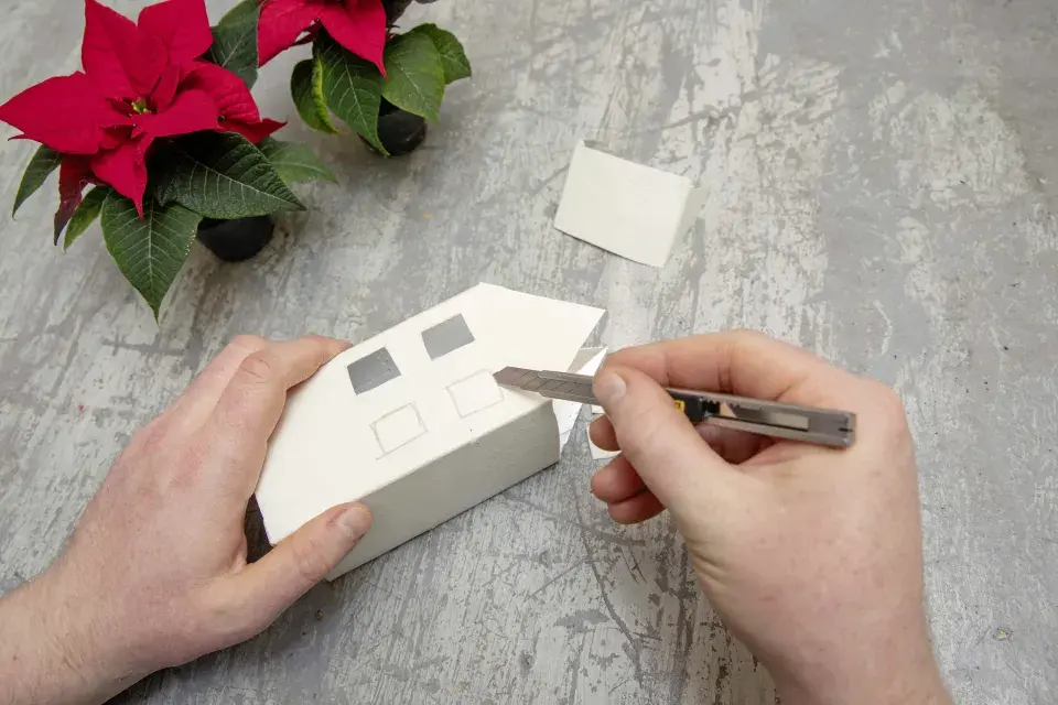 vánoční domečky DIY