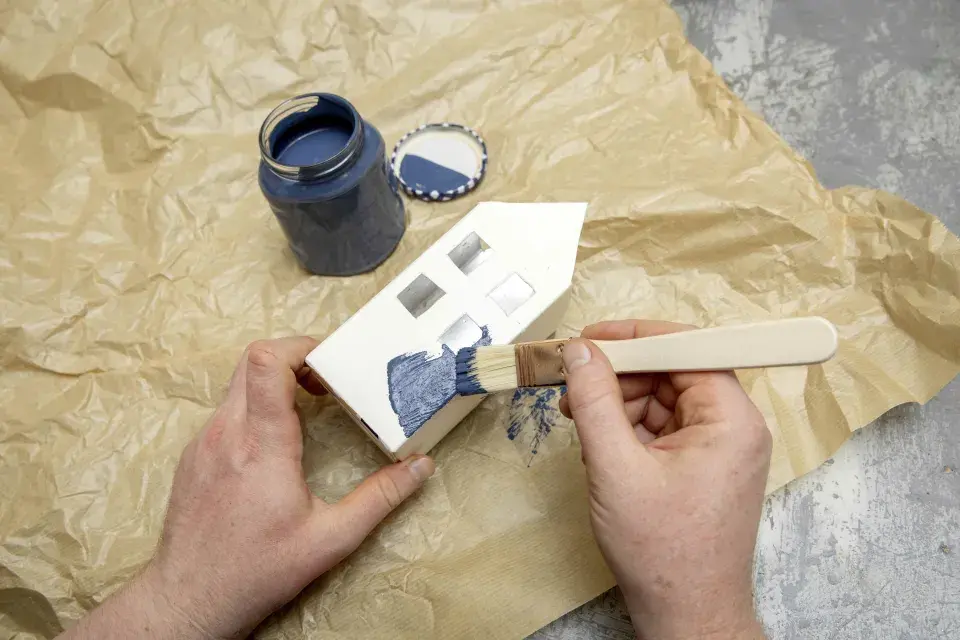 vánoční domečky DIY