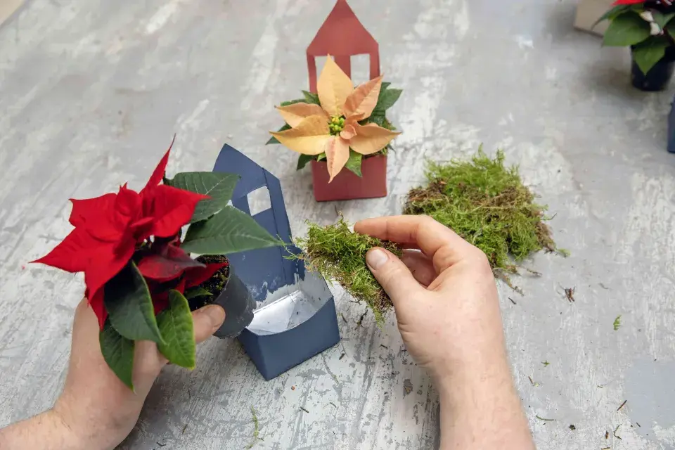 vánoční domečky DIY