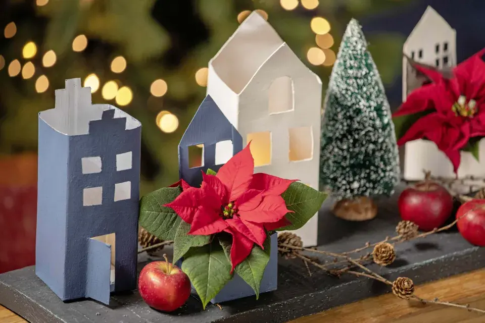 vánoční domečky DIY