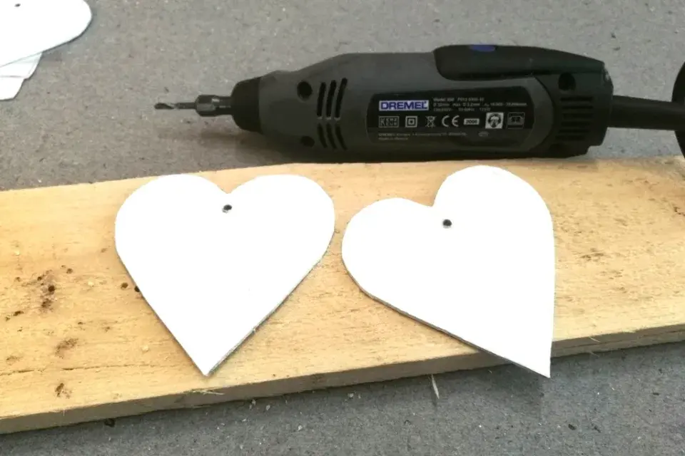 vánoční srdíčka z jáhel