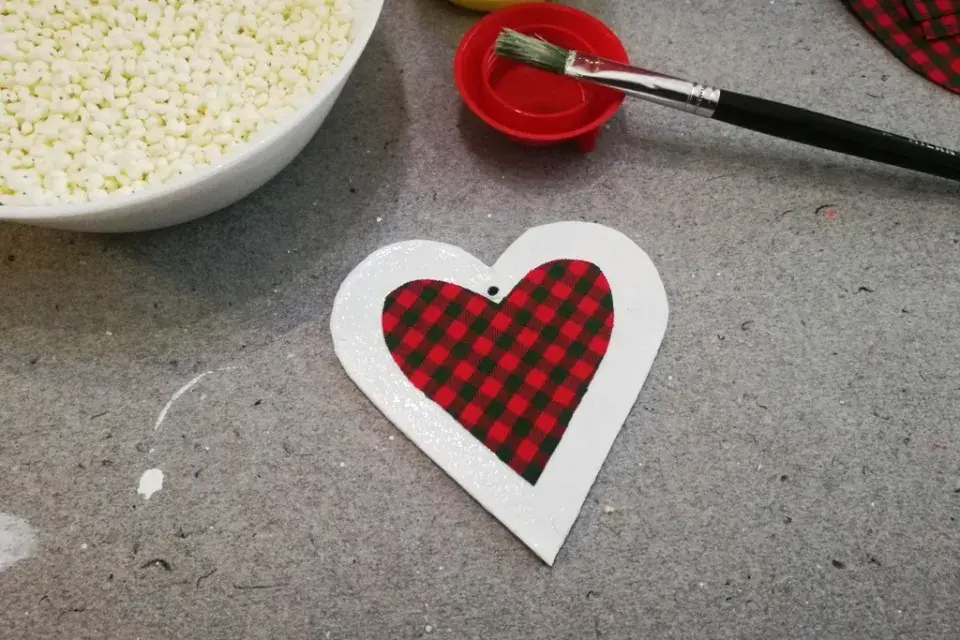 vánoční srdíčka z jáhel