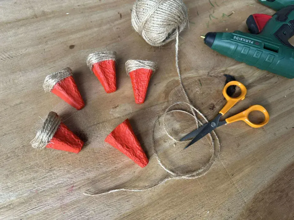 vánoční košíčky DIY