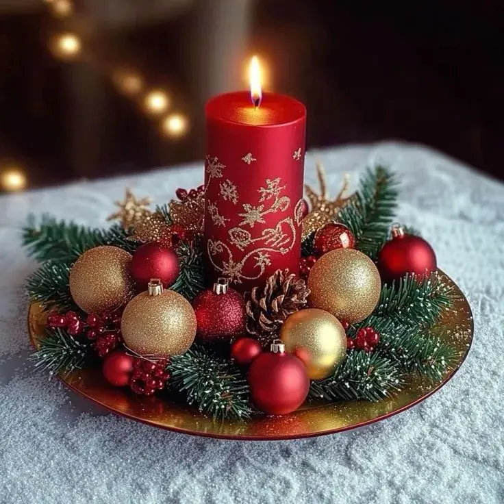 Vánoční svícny jako součást domácí atmosféry