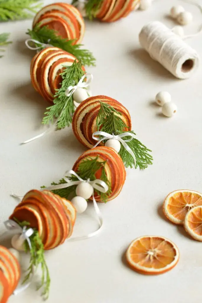 Girlanda z sušených pomerančů 