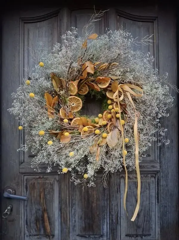 Vánoční věnec na dveře