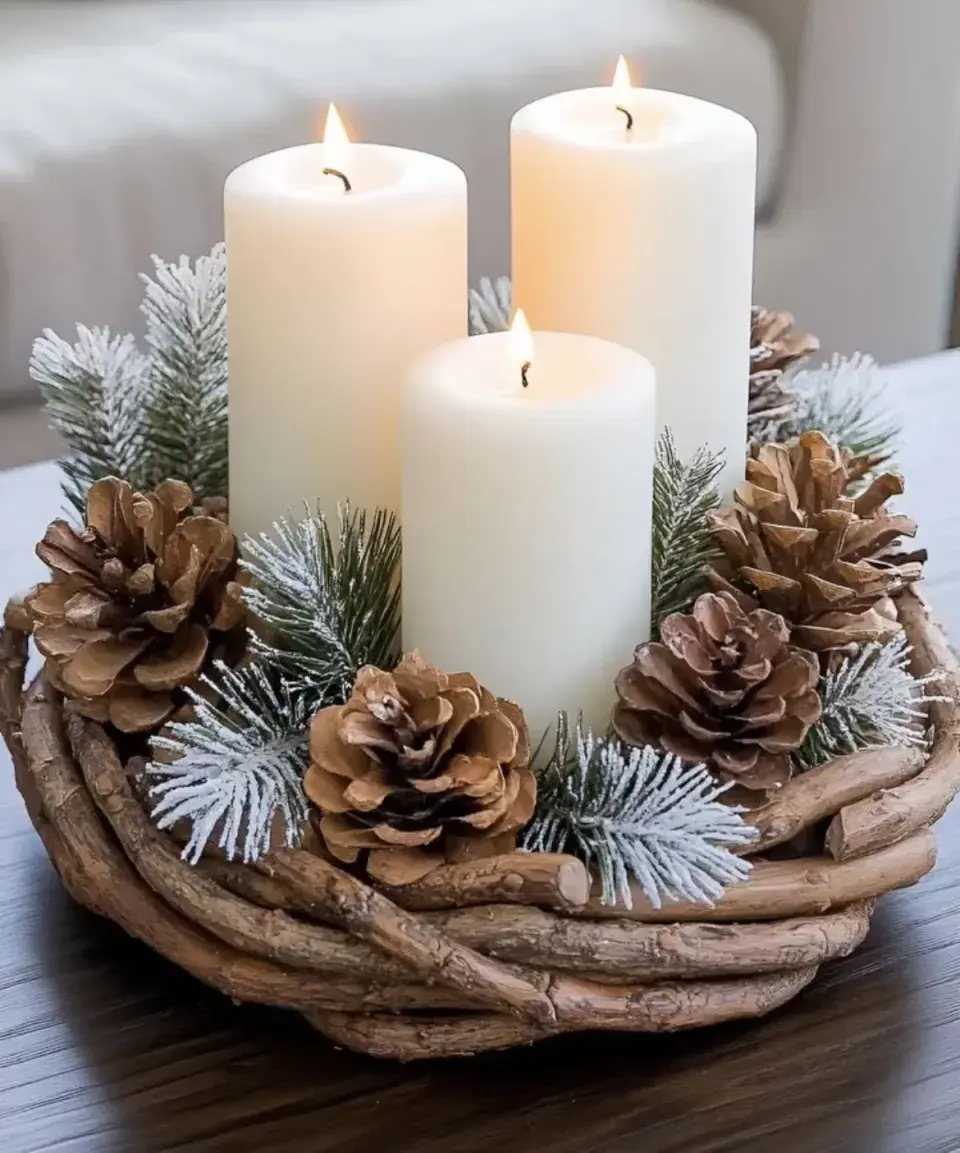 Vánoční svícny jako součást domácí atmosféry