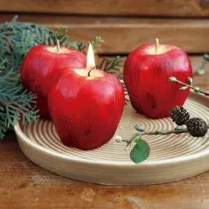 Svíce z jablka