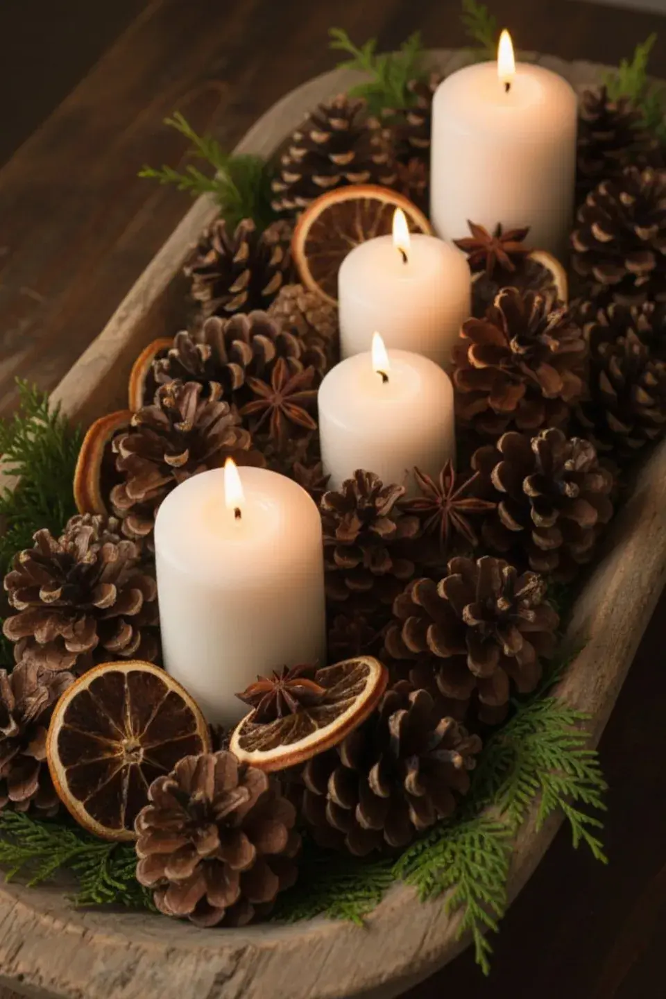 Adventní věnec na délku