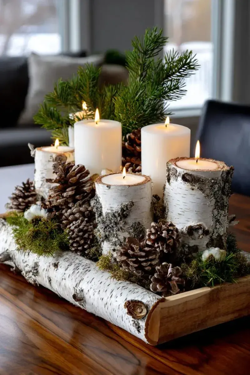 Adventní věnec na délku